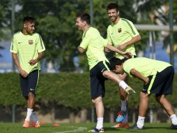 Ney, Lionel Messi y Luis Suárez estarían por primera vez juntos en el gran duelo. AFP / L. Gene