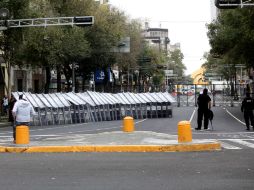 Algunas calles cercanas a la Segob han sido cerradas por las manifestaciones de estudiantes del IPN. SUN / ARCHIVO