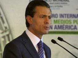 Los medios enfrentan el desafío de adaptarse a los nuevos tiempos, asegura Peña Nieto. ESPECIAL / Gobierno de la República