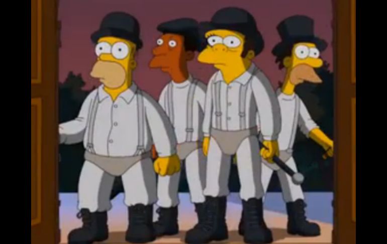 Homero, Carl, Moe y Lenny interpretan a los personajes principales de 'La amarilla mecánica'. ESPECIAL / Vulture