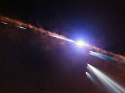 Beta Pictoris es una joven estrella, producía sutiles cambios en la luz que se debían al paso de los cometas. ESPECIAL / eso.org