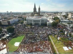 La manifestación termina alrededor de las 12:00 horas. EL INFORMADOR / A. García