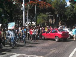 La manifestación transcurrió de forma pacífica por Guadalajara. EL INFORMADOR / J. Pérez