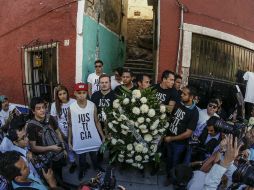 Estudiantes de la UdeG protestan en Guanajuato por la muerte de uno de los suyos. EL INFORMADOR / A. Hernández