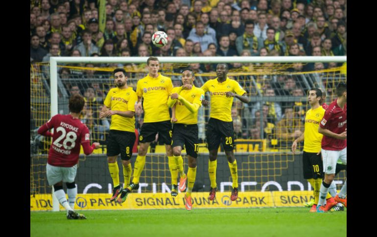 El japonés Hiroshi Kiyotake marcó así el único gol del duelo. EFE / B. Thissen