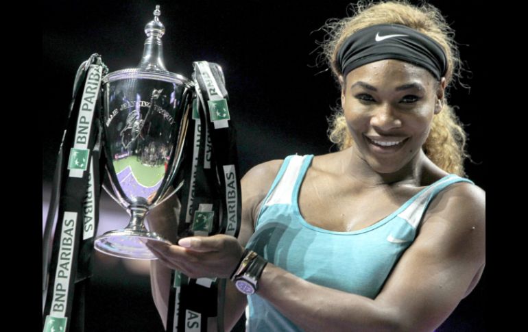 Con este resultado, Williams ha empatado los cinco Masters de su compatriota Chris Evert y de la alemana Steffi Graf. EFE / W. Woon