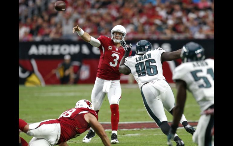 Palmer se lució con la jugada faltando 1:21 minutos y Arizona salió victorioso. AP / R. Franklin