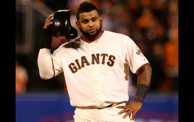 Sandoval ha tenido una postemporada espectacular con San Francisco. AFP / Elsa