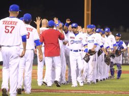 Agustín Murillo, tercera base de los Yaquis, dijo estar satisfecho por el trabajo del juego del miércoles. EL INFORMADOR / M. Vargas