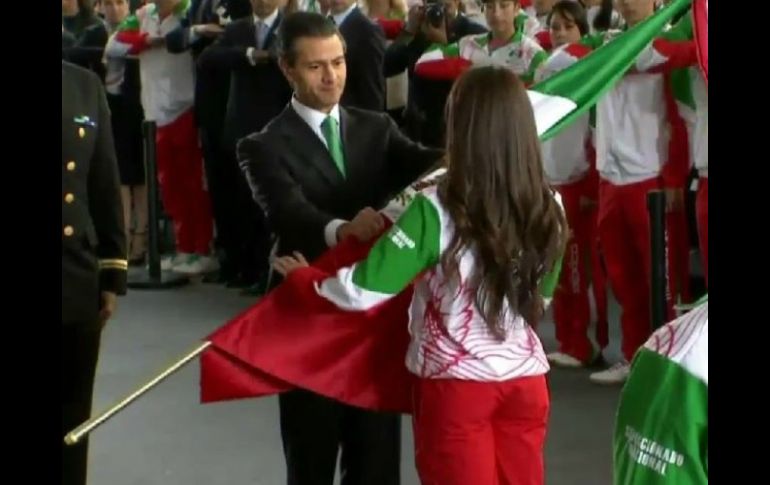 El Presidente de México deseó lo mejor a los atletas nacionales. TWITTER / @Conade