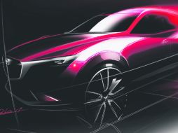 El teaser del diseño permite ver el último vehículo de la actual generación de productos con diseño. ESPECIAL / CORTESÍA MAZDA