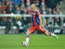 Un penal cobrado por Arjen Robben al final del partido da la victoria al Bayern Munich. EFE / A. Gebert