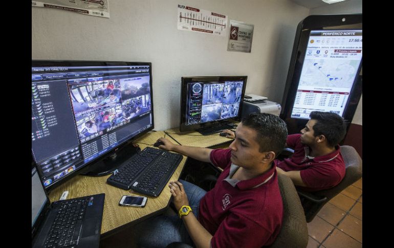 Centro de Control de la Ruta 13. Diariamente se genera un reporte de cada una de las unidades que son vigiladas. EL INFORMADOR / A. Hernández