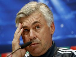 Carlo Ancelotti mientras tanto prepara el partido contra Liverpool. EFE / J. Hidalgo