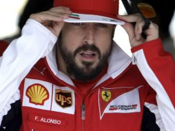 Fernando Alonso llegó a la pista Interlagos en Brasil en Sao Paulo. AFP / M. Schincariol