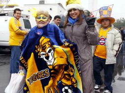 Apróximadamente 101 fanáticos tigres viajan con el equipo gracias a la directiva de que auspició su traslado y hospedaje. NTX / ARCHIVO