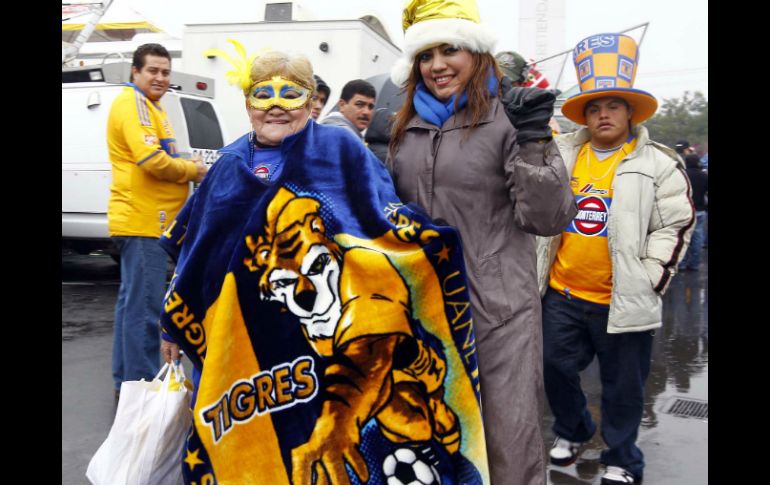 Apróximadamente 101 fanáticos tigres viajan con el equipo gracias a la directiva de que auspició su traslado y hospedaje. NTX / ARCHIVO