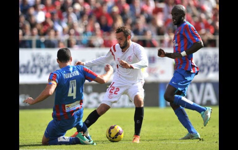 Sevilla es quinto lugar en la liga debido a este pequeño resbalón. AFP / C. Quicler