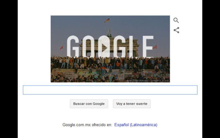 Google recuerda con su doodle la abolición de una de las edificaciones más simbólicas de la historia reciente. ESPECIAL / google.com