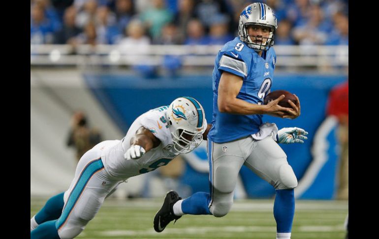 Matthew Stafford lideró otra vibrante victoria de Detroit. AFP / J. Robbins