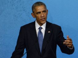 Barack Obama, presidente de Estados Unidos, durante su participación en la apertura de la cumbre Asia Pacífico de la APEC. AP / W. Zhao