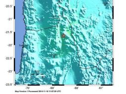 El sismo lo percibieron tres regiones del norte de este país. EFE / USGS