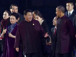 Obama y su homólogo Xi Jinping en el marco de la APEC. EFE / N. Shretstha