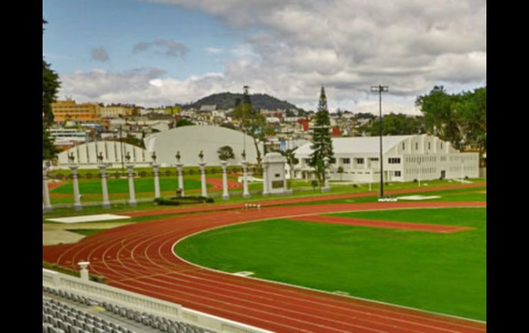 Se presenta el estadio de atletismo 'Heriberto Jara Corona'. ESPECIAL / veracruz2014.mx