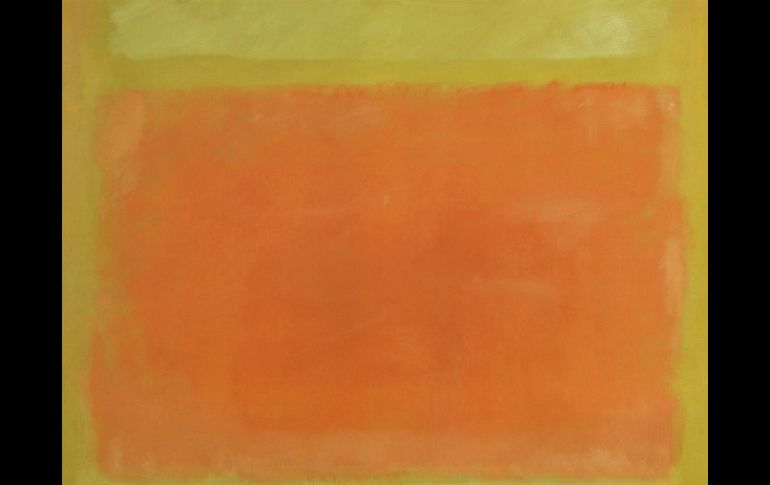 'Sin título (amarillo, naranja, amarillo, naranja claro)' alcanza un precio de 36.5 millones de dólares. AP / Sotheby's