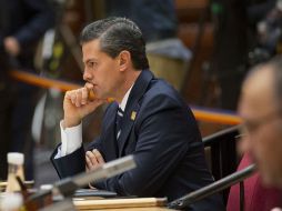 El presidente de México, Enrique Peña Nieto, durante su participación en la APEC. AFP / P. Monsivais