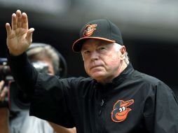 Buck Showalter consiguió marca de 96-66 con Baltimore, además del primer banderín divisional desde 1997. AP / K. Willens