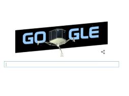 En la imagen del buscador se ve al robot navegando por el universo. ESPECIAL / google.com