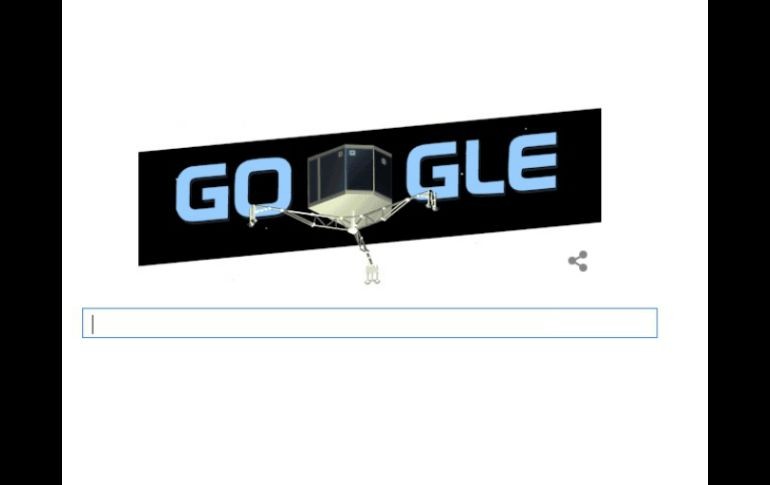 En la imagen del buscador se ve al robot navegando por el universo. ESPECIAL / google.com