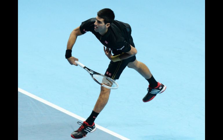 Djokovic, bicampeón defensor de las Finales de la Asociación de Tenistas Profesionales (ATP). EFE /