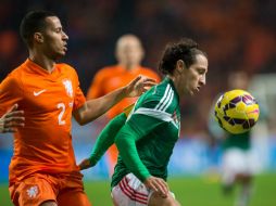 Andrés Guardado destacó ayer ante Holanda tanto por su liderazgo como por su capacidad táctica en el mediocampo tricolor. MEXSPORT / J. Martínez