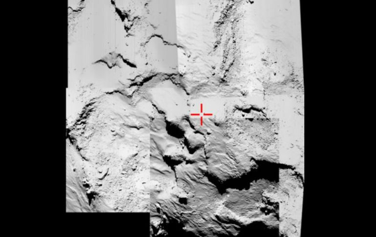 La ESA compartió las imágenes recibidas del módulo en el cometa. TWITTER / @esa