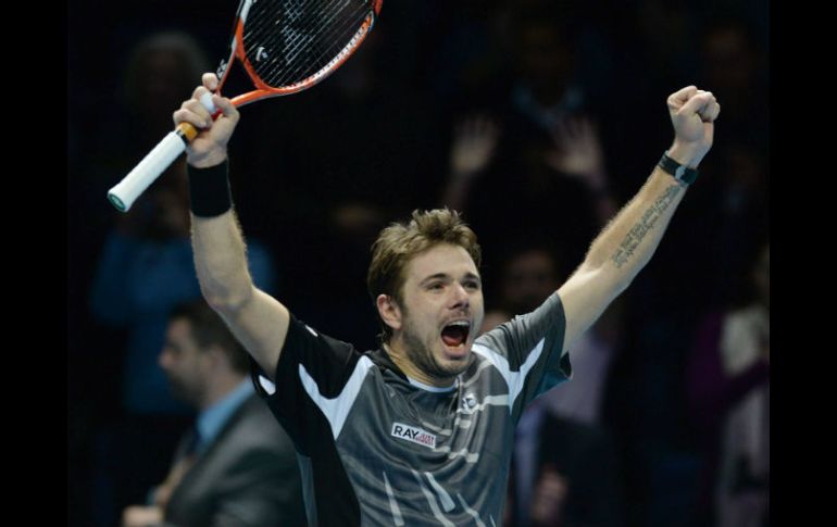 Stan Wawrinka alcanza por segundo año consecutivo las Semifinales en Londres. EFE / F. Arrizabalaga