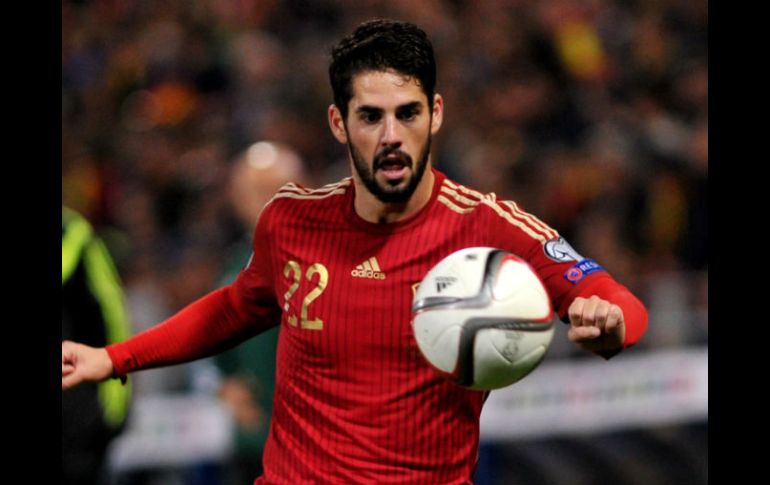 Isco estrenó la portería bielorrusia a los 18 minutos del partido. AFP / C. Quicler