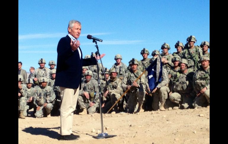 El secretario de Defensa, Chuck Hagel, afirma que las tropas operacionales especiales en Anbar ya iniciaron la asesoría. AP / R. Burns