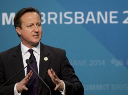 David Cameron. El primer ministro de Reino Unido encendió los focos de alerta sobre la economía europea. AP / M. Baker