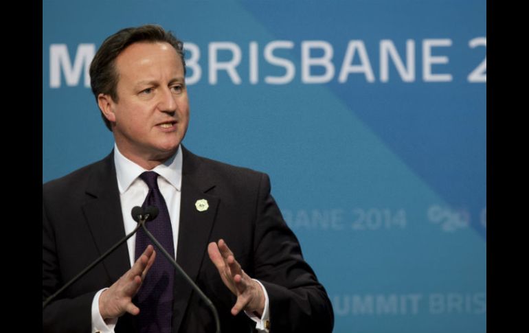 David Cameron. El primer ministro de Reino Unido encendió los focos de alerta sobre la economía europea. AP / M. Baker