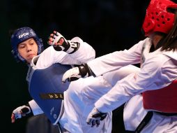 Briseida Acosta durante las actividades del Taekwondo en los XXII Juegos Centroamericanos y del Caribe Veracruz 2014. NTX / J. Arciga