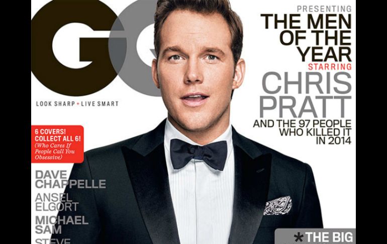 Chris Pratt aparece en una de las seis portadas de los “Hombres del Año” según GQ. ESPECIAL / GQ Magazine