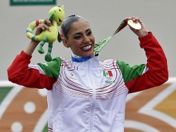 Nuria va en camino a ser la reina de los Juegos Centroamericanos. AFP / R. Schemidt