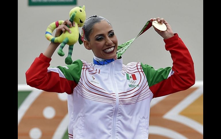 Nuria va en camino a ser la reina de los Juegos Centroamericanos. AFP / R. Schemidt