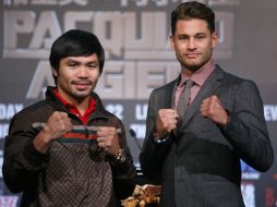 Manny Pacquiao y Chris Algieri se enfrentarán el próximo 22 de noviembre. AP / ARCHIVO