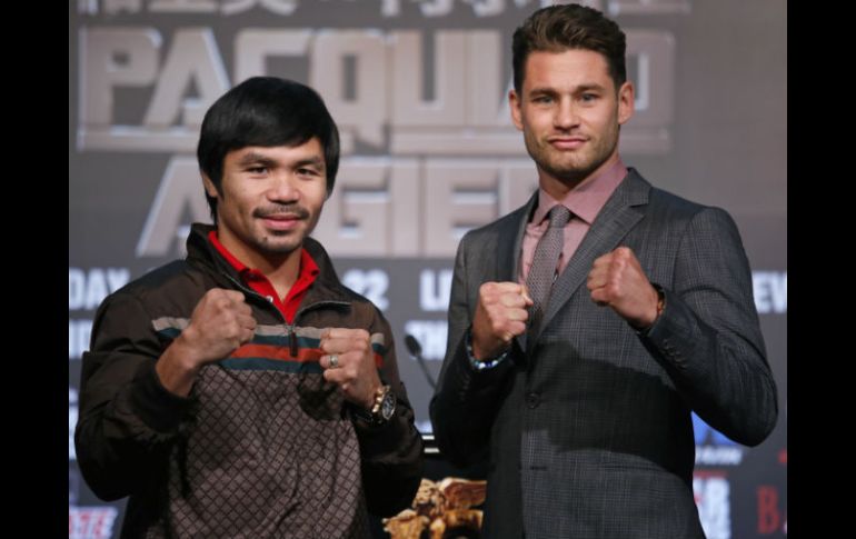 Manny Pacquiao y Chris Algieri se enfrentarán el próximo 22 de noviembre. AP / ARCHIVO