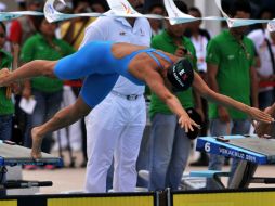 González es hasta el momento, la mejor representante de la delegación mexicana en natación. MEXSPORT / L. Monroy.