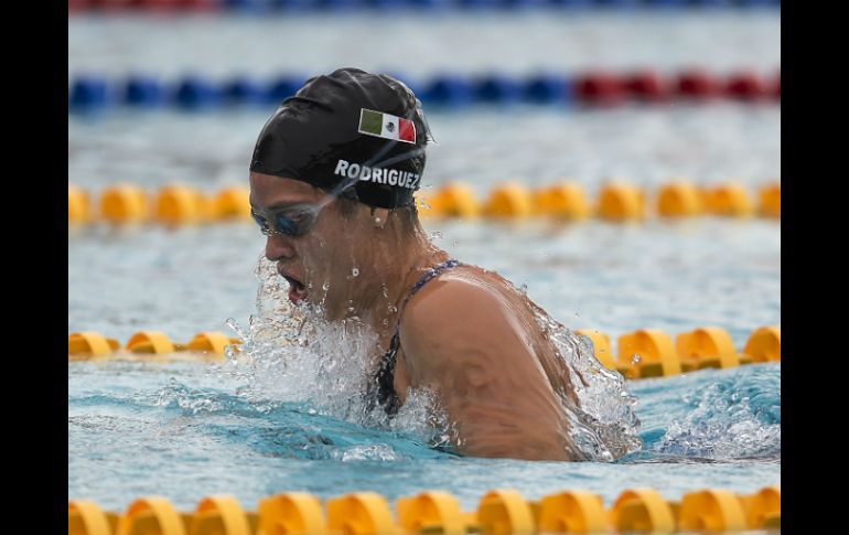 Con la modalidad de pecho femenil, la mexicana demuestra su especialidad sumando su segunda medalla de oro. MEXSPORT / O. Aguilar.