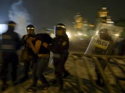 Manifestaciones de repudio a la desaparición forzada de los 43 normalistas de Ayotzinapa. AFP / A. Estrella